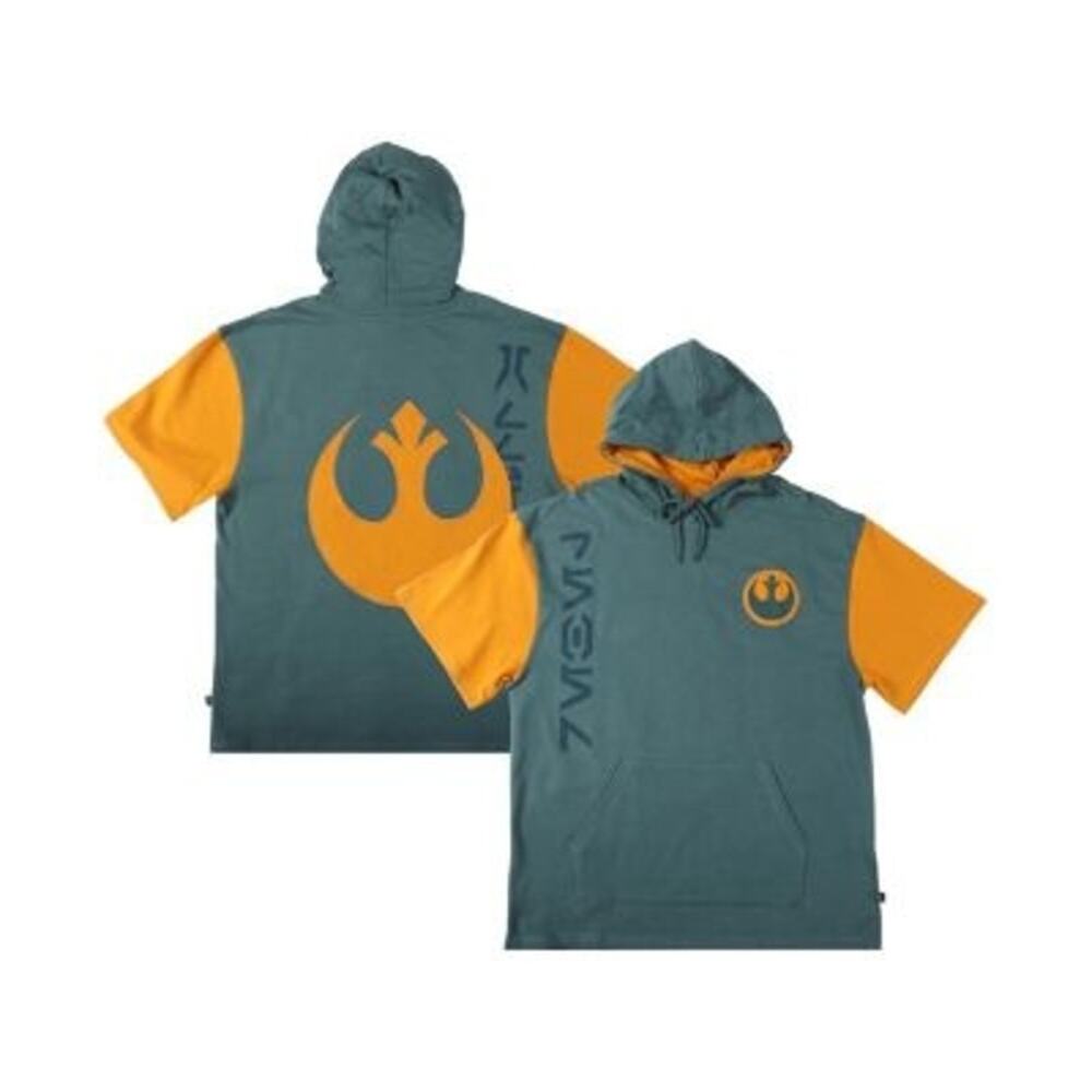 HEROES & VILLIANS Star Wars Rebel Alliance Hoodie NEW $78 Short Sleeve Size M